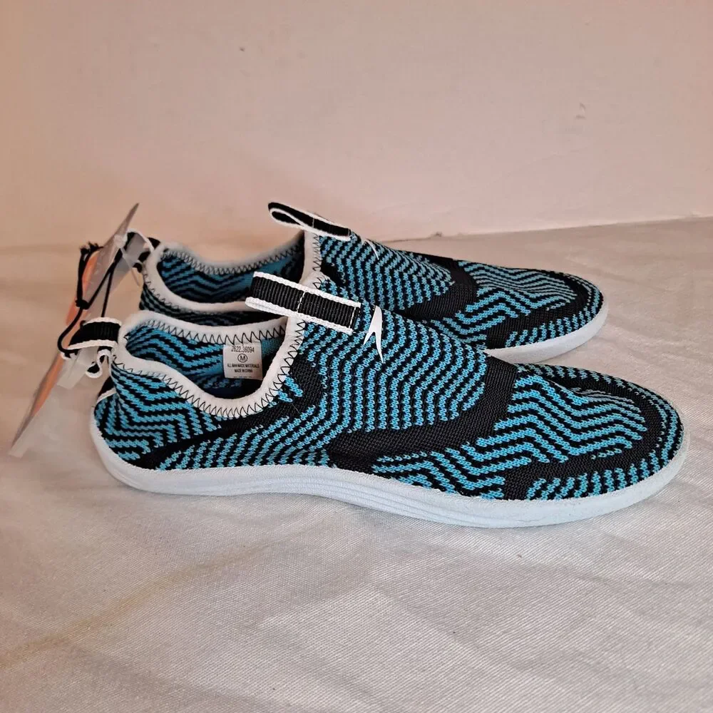 Speedo Junior Surf Strider Water Shoes Big Kid Size M (2/3) Blue Black